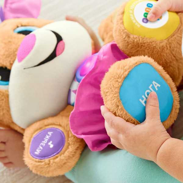 Фото - Интерактивное животное Fisher-Price Сестричка Ученого щенка с технологией Smart Stages обновл. (рус.) (FPP81)