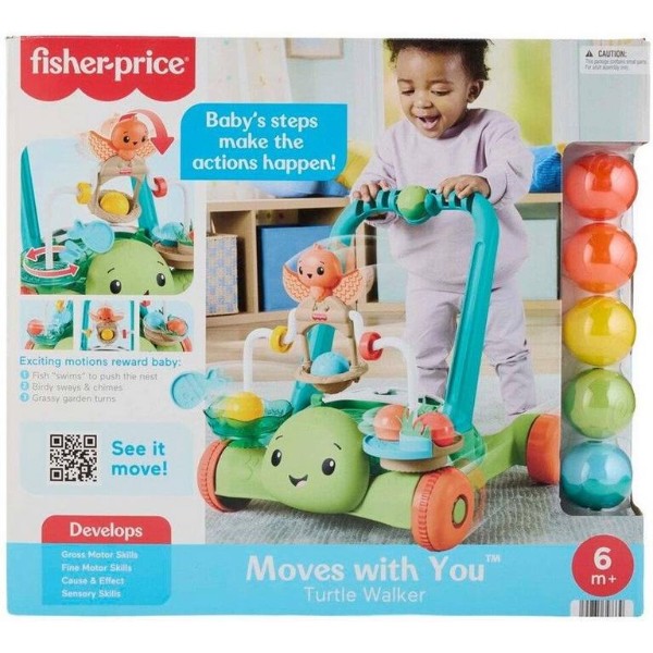 Фото - Интерактивные ходунки Fisher-Price Черепашка с шариками (JKD63)