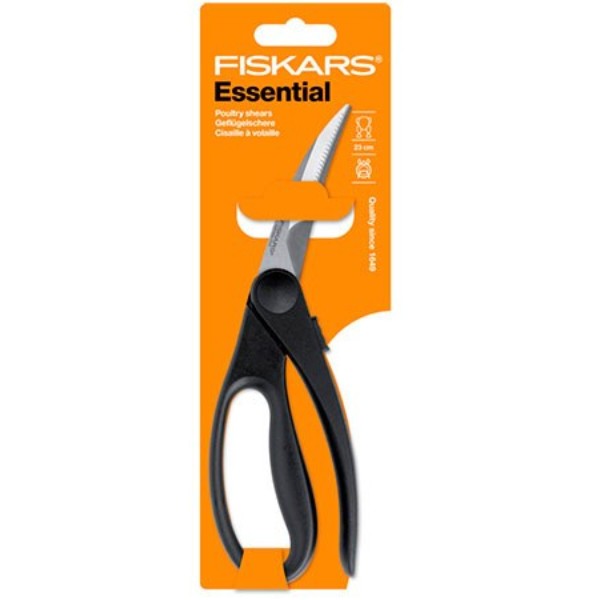 Фото - Ножиці для птиці Fiskars Essential 23 см (1023819)
