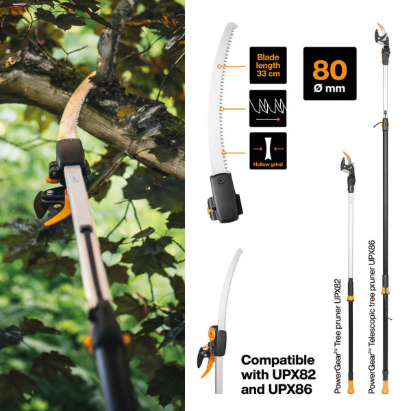Фото - Ножовка Fiskars для веткорезов UPX86/UPX81 (1023633)