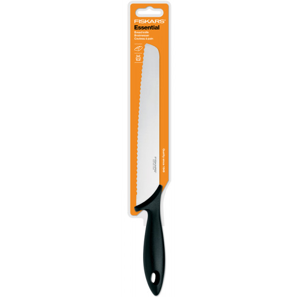 Фото - Ніж для хліба Fiskars Essential 23 см (1023774)