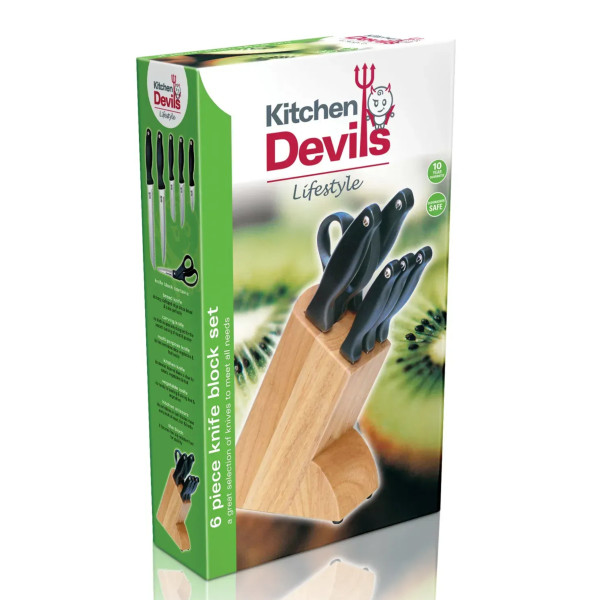 Фото - Набір ножів Fiskars Kitchen Devil (1000773)
