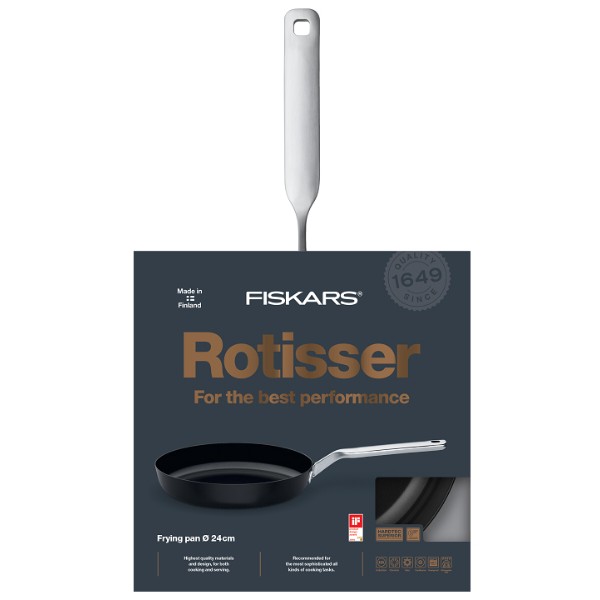 Фото - Сковорода универсальная Fiskars Rotisser 24 см (1023739)