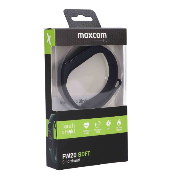 Фото - Фітнес-браслет Maxcom Fit FW20 Soft Black