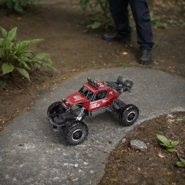 Фото - Радіокерована машинка Sulong Toys Off-Road Crawler – Car VS Wild (красный, аккум. 3,6V, метал. корпус) (SL-109AR)