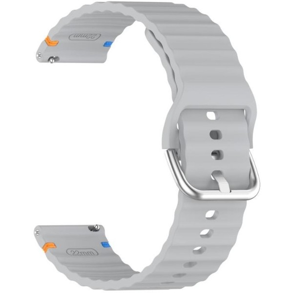 Фото - Ремінець для смарт-годинника BeCover Ribbed Tape (22mm) for Huawei Watch GT 5 / GT 4 (46mm) / GT 3 (46mm) / GT 2 (46mm) / GT 2 Pro / Watch GS Pro Lite Gray (714288)