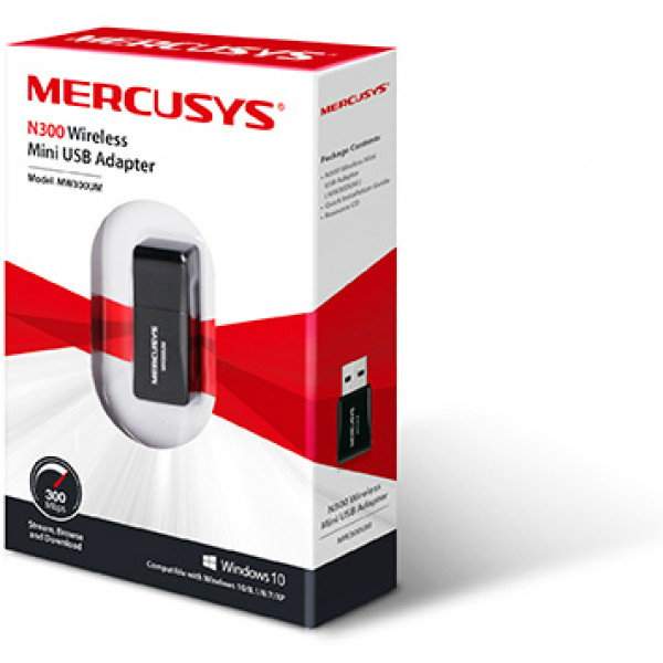 Фото - USB-адаптер мережі WiFi Mercusys MW300UM
