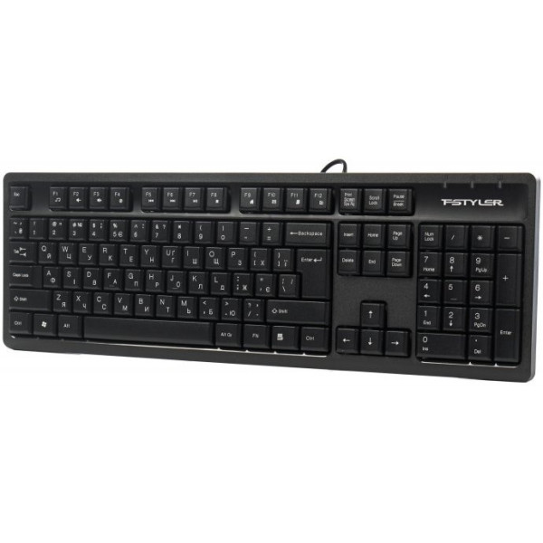 Фото - Клавіатура дротова A4tech FK12 (Black)