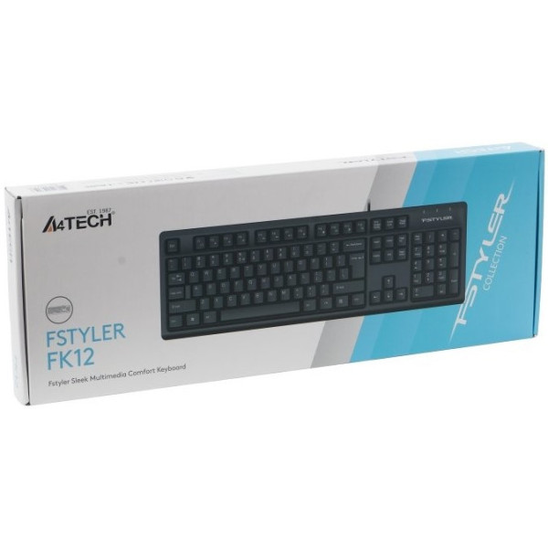 Фото - Клавіатура дротова A4tech FK12 (Black)