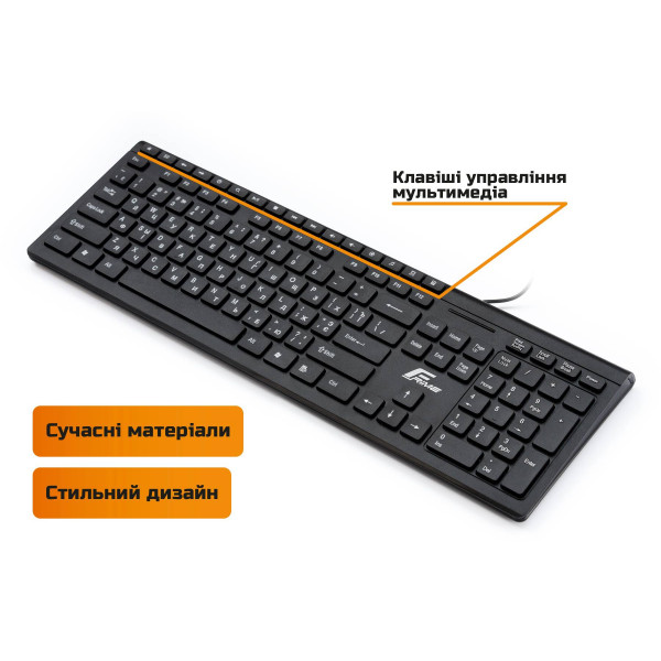 Фото - Клавіатура дротова Frime Choco Black USB (FKBB0223)