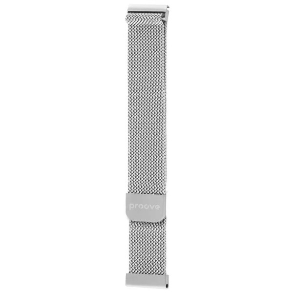 Фото - Ремінець для смарт-годинника Proove Metal Loop 22 mm silver (WBMLUW22MM29)