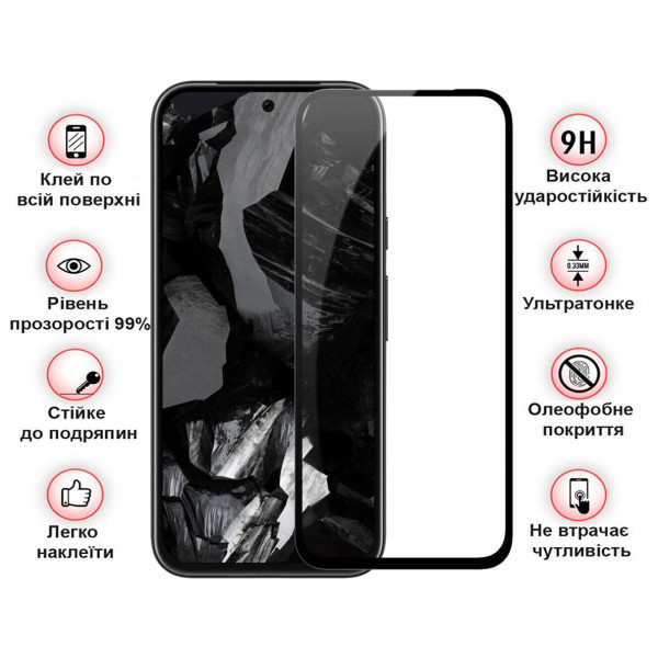 Фото - Захисне скло для смартфону BeCover for Google Pixel 8a Black (711663)