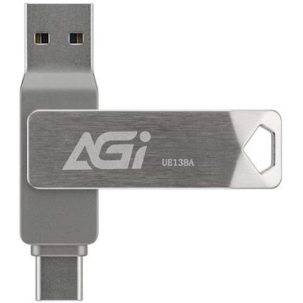 Фото - Флеш USB AGI USB Flash UE138A 256GB Dual Drive USB-C & USB-A USB 3.2 Gen1 Metal, Retail (AGI256G32UE138A-RT)