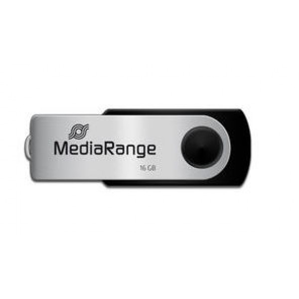 Фото - Флеш USB MediaRange USB2.0 16GB Black/Silver (MR910)