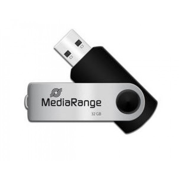 Фото - Флеш USB MediaRange USB2.0 32GB Black/Silver (MR911) Фото - Флеш USB MediaRange USB2.0 32GB Black/Silver (MR911)