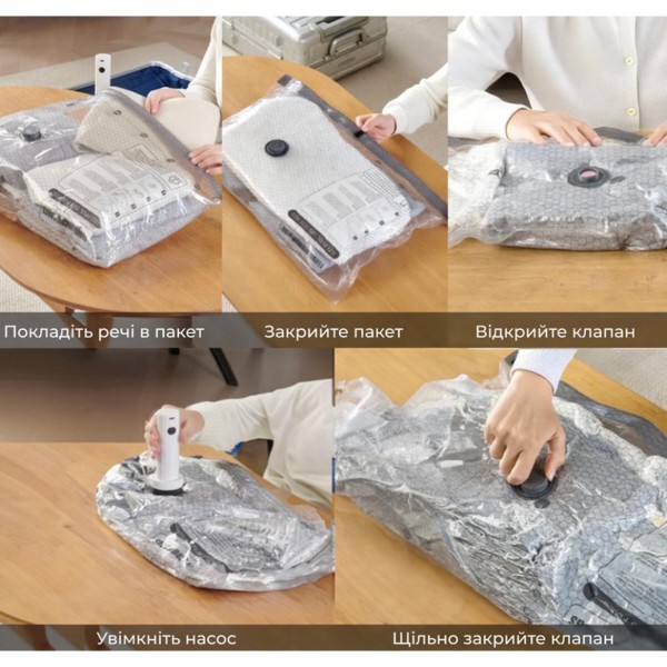 Фото - Вакуумный пакет для вещей Flextail NANO BAG SET (6975755967134)
