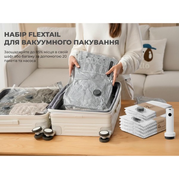 Фото - Вакуумный пакет для вещей Flextail NANO BAG SET (6975755967134)