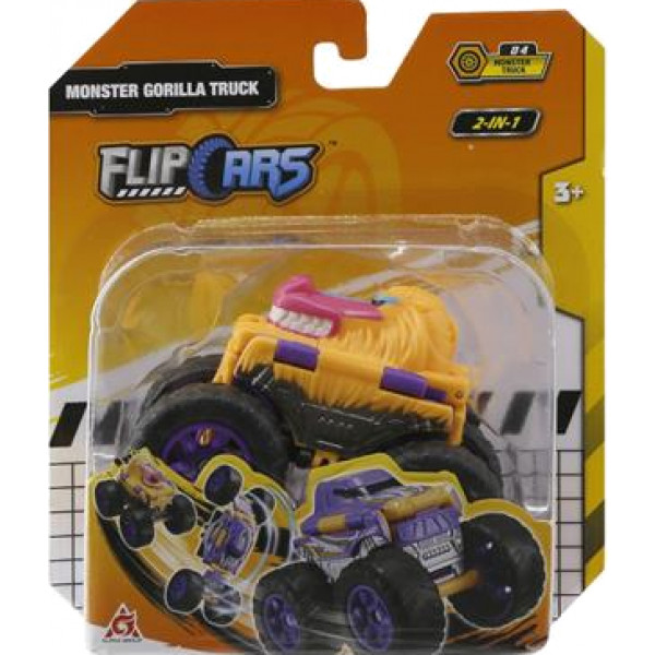 Фото - Машинка-трансформер Flip Cars 2 в 1 Монстр-трак Горила (EU463875A-04) Фото - Машинка-трансформер Flip Cars 2 в 1 Монстр-трак Горила (EU463875A-04)