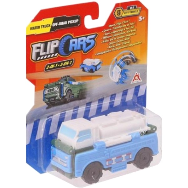 Фото - Машинка-трансформер Flip Cars 2 в 1 Водовоз и Внедорожный пикап (EU463875-13)