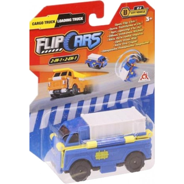 Фото - Машинка-трансформер Flip Cars 2 в 1 Вантажівка і Навантажувач (EU463875-12)