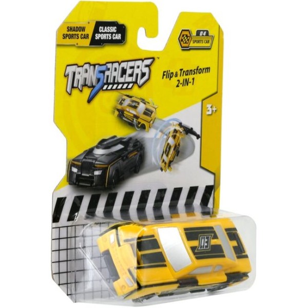 Фото - Машинка-трансформер Flip Cars Чорний спорткар і Класичний спорткар (EU463875B-04)