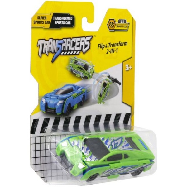 Фото - Машинка-трансформер Flip Cars Спорткар обломок и спорткар трансформер (EU463875B-05)