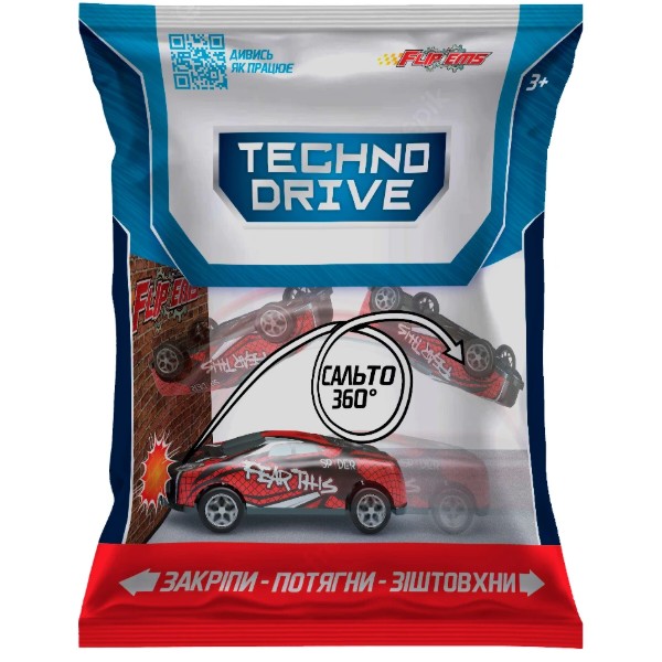 Фото - Автотранспорт TechnoDrive Flip'ems - КРУТОЙ ПЕРЕВОРОТ (в диспл., ассортименте) (1313)