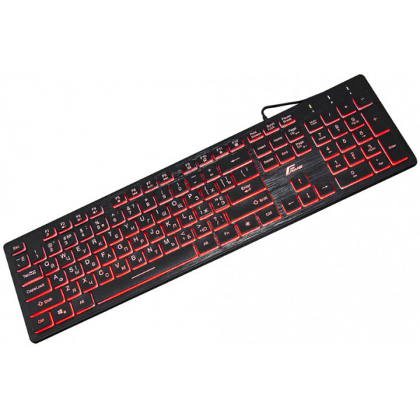 Фото - Клавіатура дротова Frime Moonfox 3Color Black USB RUS/UKR (FLK18210)