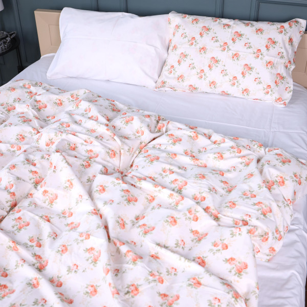 Фото - Наволочка MirSon Сатин 22-1399 Flower Fantasy 70х70 см (2200010566246)