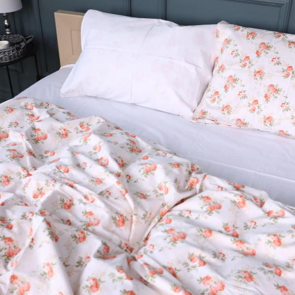 Фото - Наволочка MirSon Сатин 22-1399 Flower Fantasy 70х70 см (2200010566246)