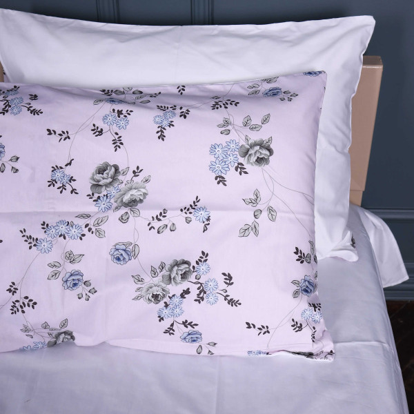 Фото - Комплект постільної білизни MirSon 175х210 см 22-1377 Flowers on Snow Сатин (2200010475937)