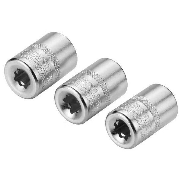 Фото - Набір торцевих голівок Stanley 1/4" Maxi Drive 3 шт. (FMMT17092-0)