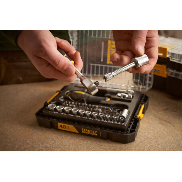 Фото - Набір торцевих голівок Stanley 1/4" FATMAX Maxi Drive 48 шт. (FMMT98101-0)