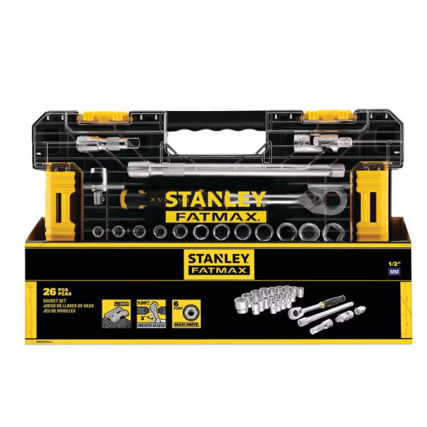 Фото - Набір торцевих голівок Stanley 1/2" FATMAX Maxi Drive 26 шт. (FMMT98103-1)