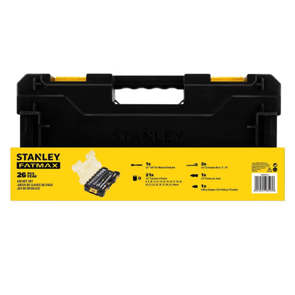Фото - Набір торцевих голівок Stanley 1/2" FATMAX Maxi Drive 26 шт. (FMMT98103-1)