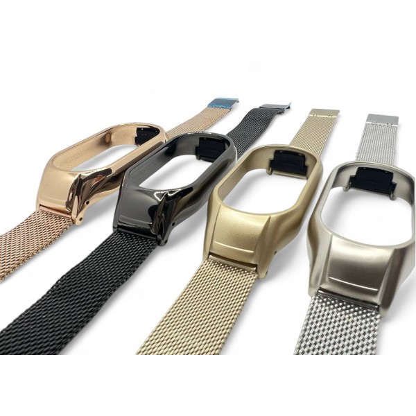 Фото - Ремешок для фитнес-браслета BeCover Metal for Xiaomi Mi Smart Band 9 Rose Gold (711981)