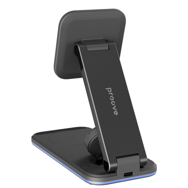 Фото - Бездротовий зарядний пристрій Proove Energy Fold 3 in 1 Black (WSEF15010001)