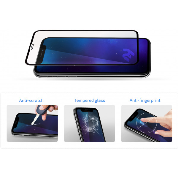 Фото - Захисне скло для смартфону 2E for TECNO Spark Go 2024 (BG6) 2.5D FCFG Black frame (2E-G-GO2024-SMFCFG-BB)
