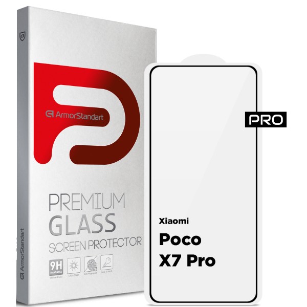Фото - Захисне скло для смартфону Armorstandart Pro for Xiaomi Poco X7 Pro Black (ARM82715)