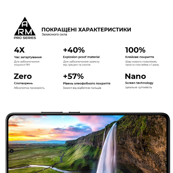 Фото - Захисне скло для смартфону Armorstandart Pro for Xiaomi Poco X7 Pro Black (ARM82715)