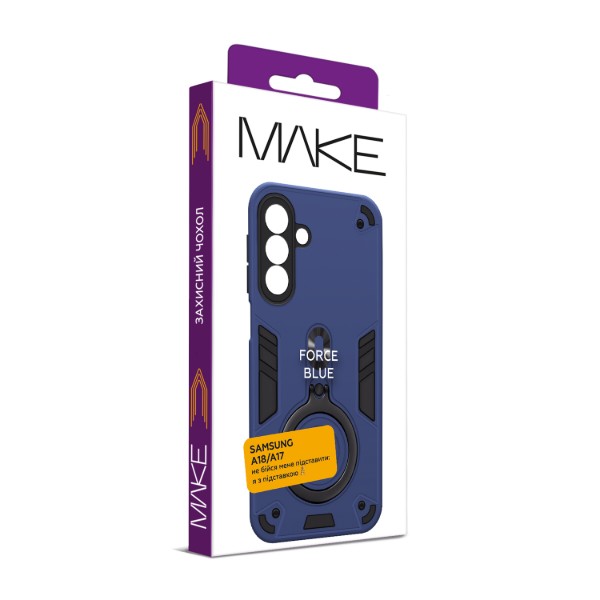 Фото - Чохол для смартфону MAKE Force for Samsung Galaxy A18/A17, Blue (MCRC-SA18/SA17BL)