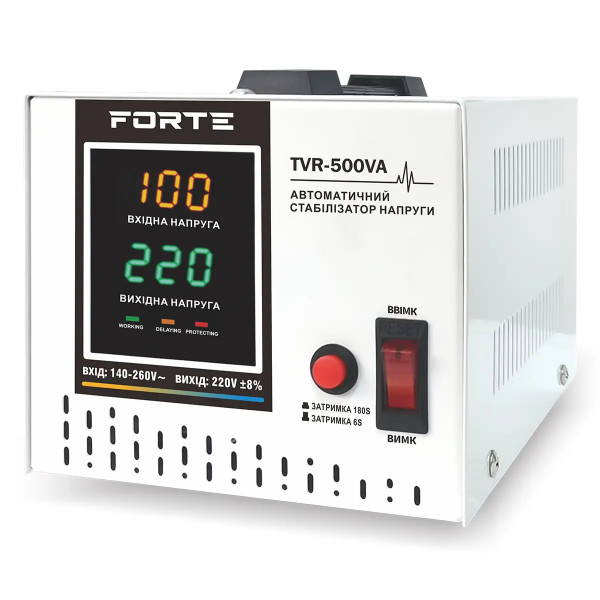 Фото - Стабілізатор напруги Forte TVR-500VA