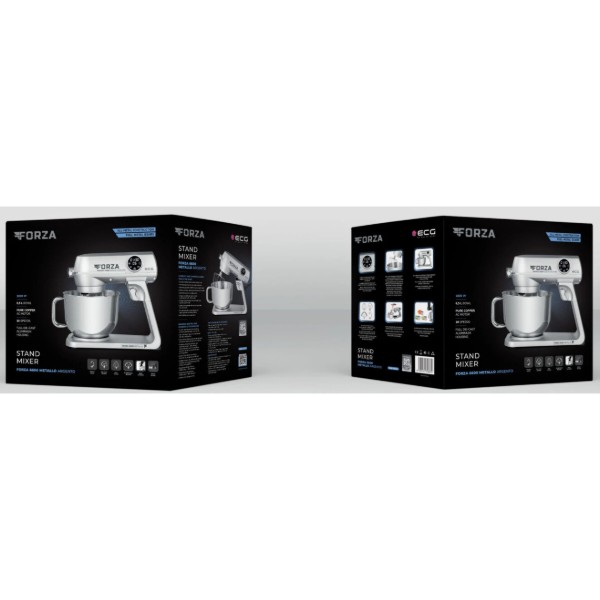 Фото - Кухонный комбайн ECG FORZA 6600 Metallo Argento