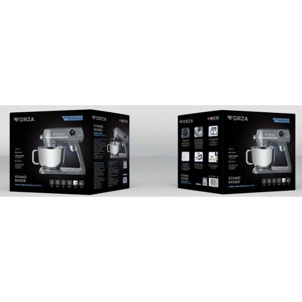 Фото - Кухонный комбайн ECG Forza 6600 Metallo Scuro