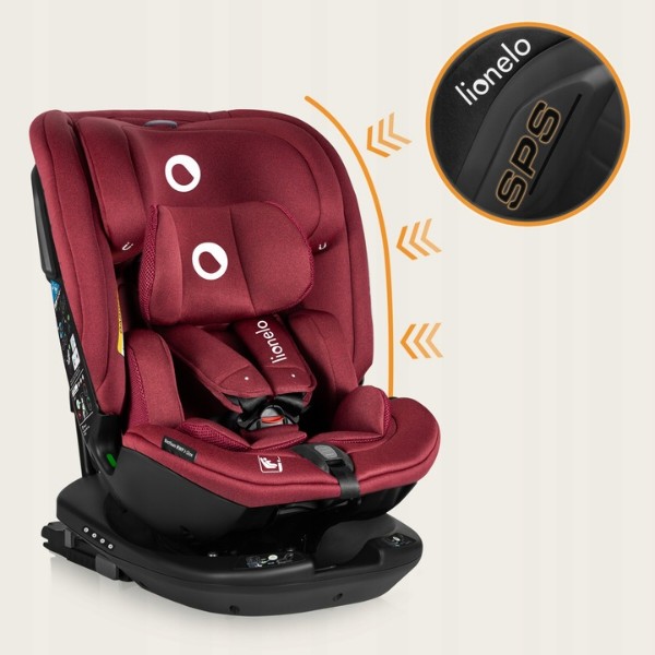 Фото - Автокрісло Lionelo BASTIAAN RWF I-SIZE RED BURGUNDY