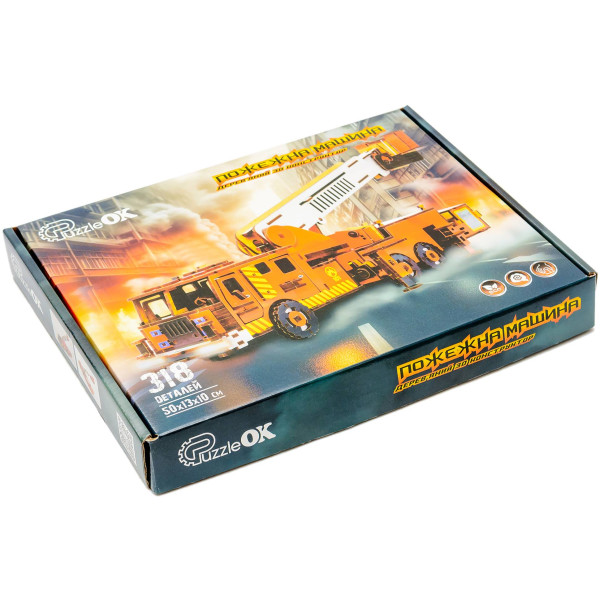 Фото - 3D пазлы PuzzleOk Пожарная машина (Puz-00921)