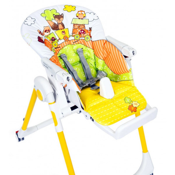 Фото - Стульчик для кормления трансформер Peg-Perego Prima Pappa Follow Me Fox & Friends (с рисунком)