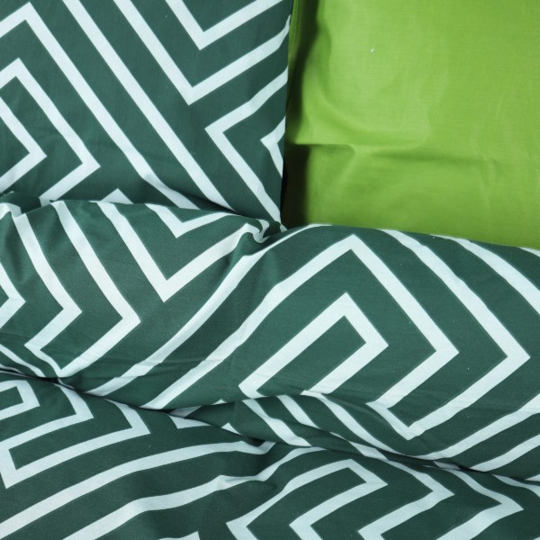 Фото - Комплект постільної білизни MirSon King Size 220х240 см Ranforce Elite 17-0632 Diamond Emerald Ранфорс (2200008466350)