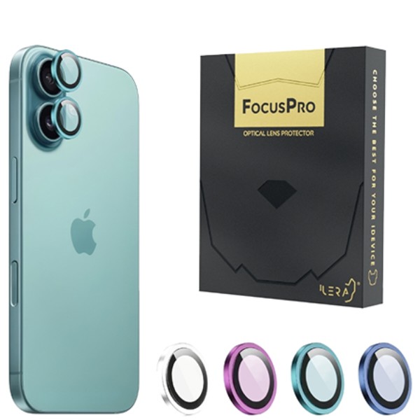 Фото - Захисне скло для смартфону ILera FocusPro Lens for camera iPhone 16 / 16 Plus Green (iLFPGre16)