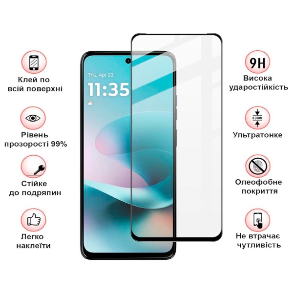 Фото - Защитное стекло для смартфона BeCover for Motorola Moto G57 Power Black (714855)
